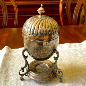 Antique ca 1880-1886 W.M.F. Wurtenberg hallow ware Silverplate egg coddler